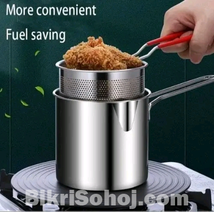 Deep frying pot Stainless steel